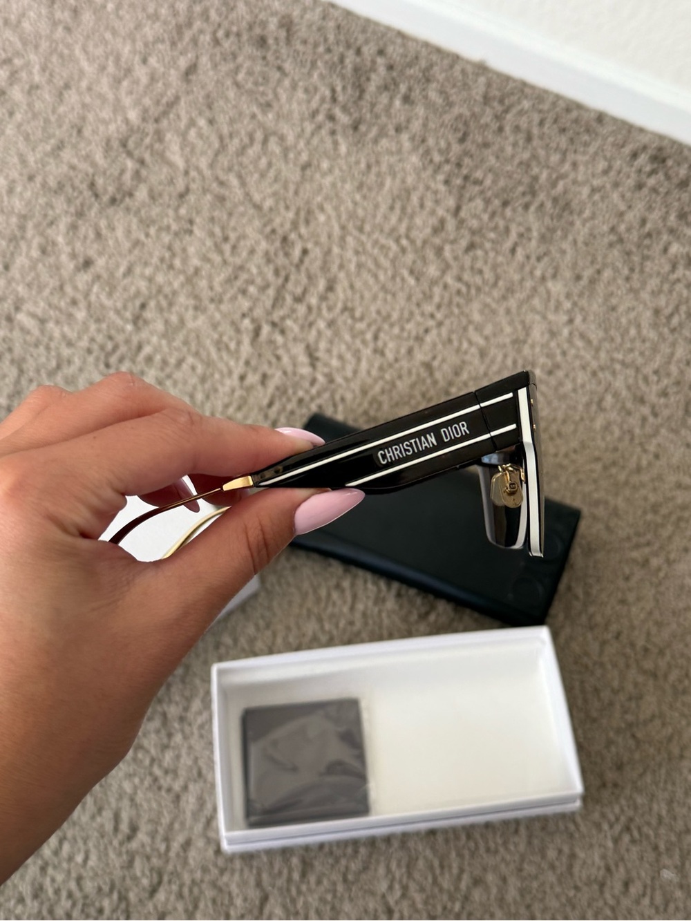 Dior Black and Gold Christian Dior Sunglasses